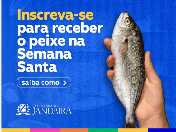 Nessa quarta-feira, estaremos entregando os peixes da Semana Santa!