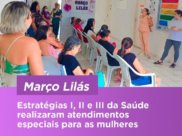 Nossas equipes de Estratégia de Saúde da Família estiveram realizando ações de promoção de saúde voltadas p/ as mulheres